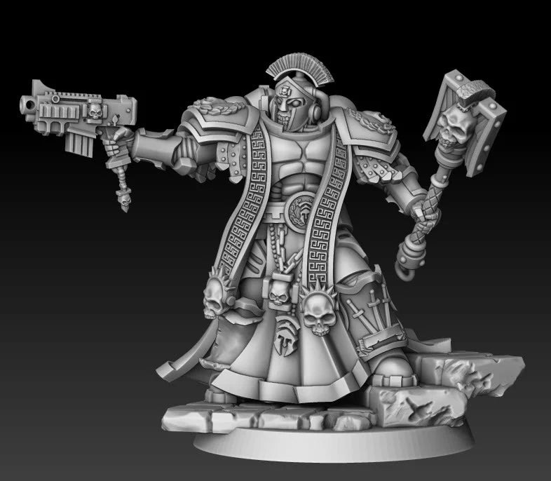 Sons of Spartania Battle Priest | Sons of Spartania | Sci-Fi Miniature | DMG Minis TabletopXtra