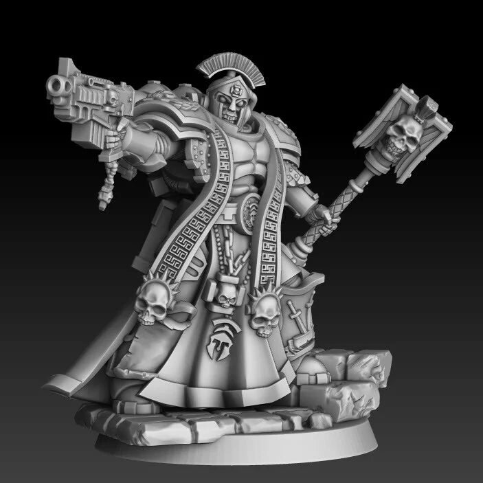 Sons of Spartania Battle Priest | Sons of Spartania | Sci-Fi Miniature | DMG Minis TabletopXtra