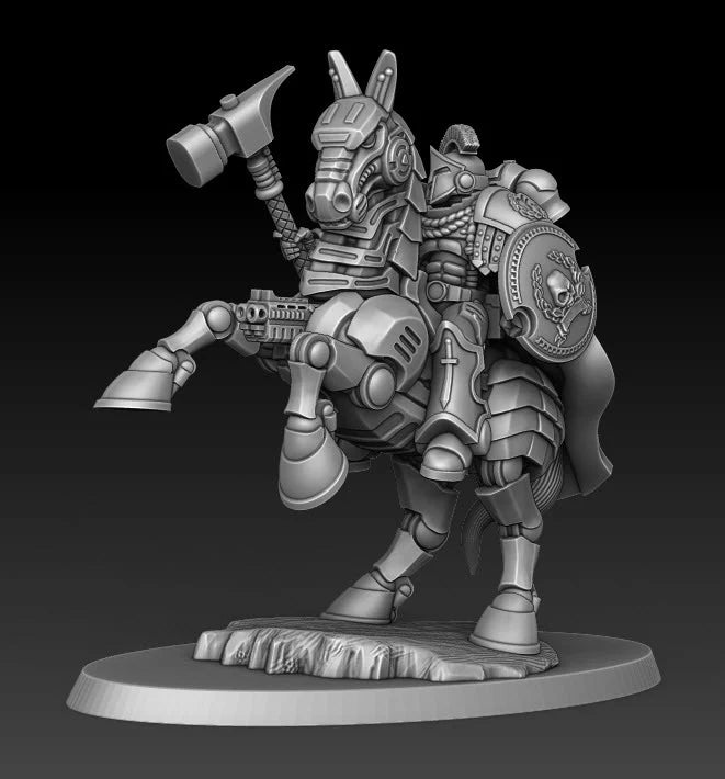Sons of Spartania Mounted Captain | Sons of Spartania | Sci-Fi Miniature | DMG Minis TabletopXtra