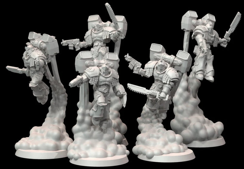 Sons of Spartania Stratos Marine Squad Miniatures | Sons of Spartania | Sci-Fi Miniature | DMG Minis TabletopXtra