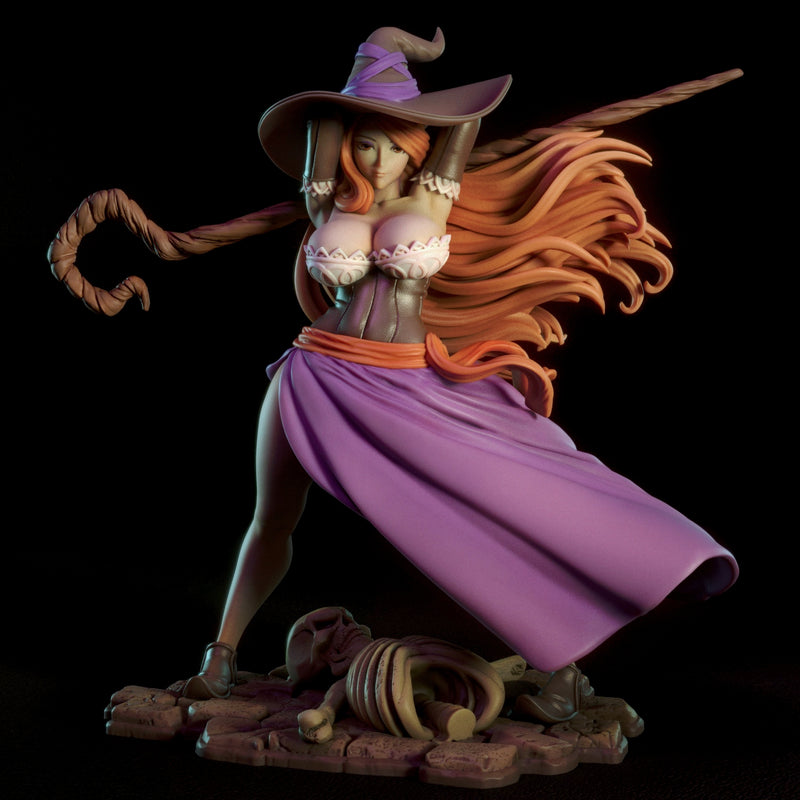 Sorceress | Pin-Up Statue Fan Art Miniature Unpainted | Torrida Minis