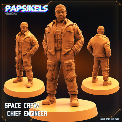 Space Crew Chief Engineer | Aliens Vs Humans V | Sci-Fi Miniature | Papsikels TabletopXtra