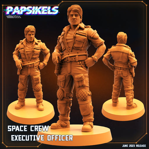 Space Crew Executive Officer | Aliens Vs Humans V | Sci-Fi Miniature | Papsikels TabletopXtra