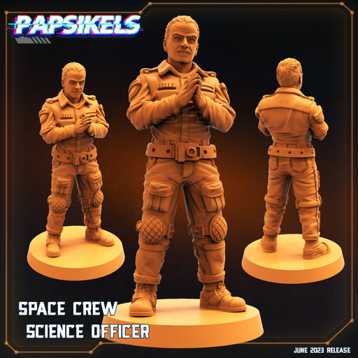 Space Crew Science Officer | Aliens Vs Humans V | Sci-Fi Miniature | Papsikels TabletopXtra