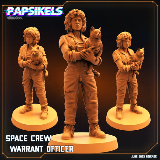 Space Crew Warrant Officer | Aliens Vs Humans V | Sci-Fi Miniature | Papsikels TabletopXtra