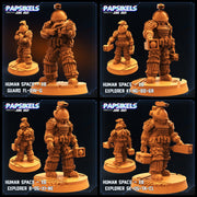 Space Explorer Miniatures | Aliens Vs Humans II | Sci-Fi Miniature | Papsikels TabletopXtra