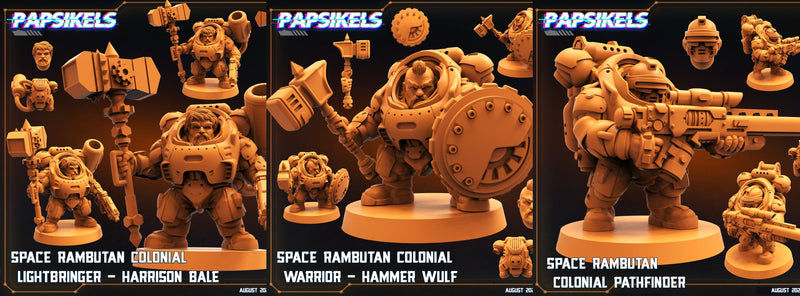 Space Rambutan Miniatures | Alien Wars | Sci-Fi Miniature | Papsikels TabletopXtra