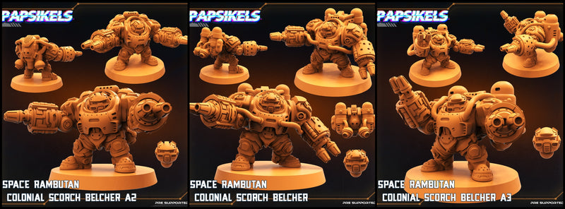Space Rambutan Scorch Belcher Miniatures | Omegas Space Rambutan Expedition | Sci-Fi Miniature | Papsikels TabletopXtra