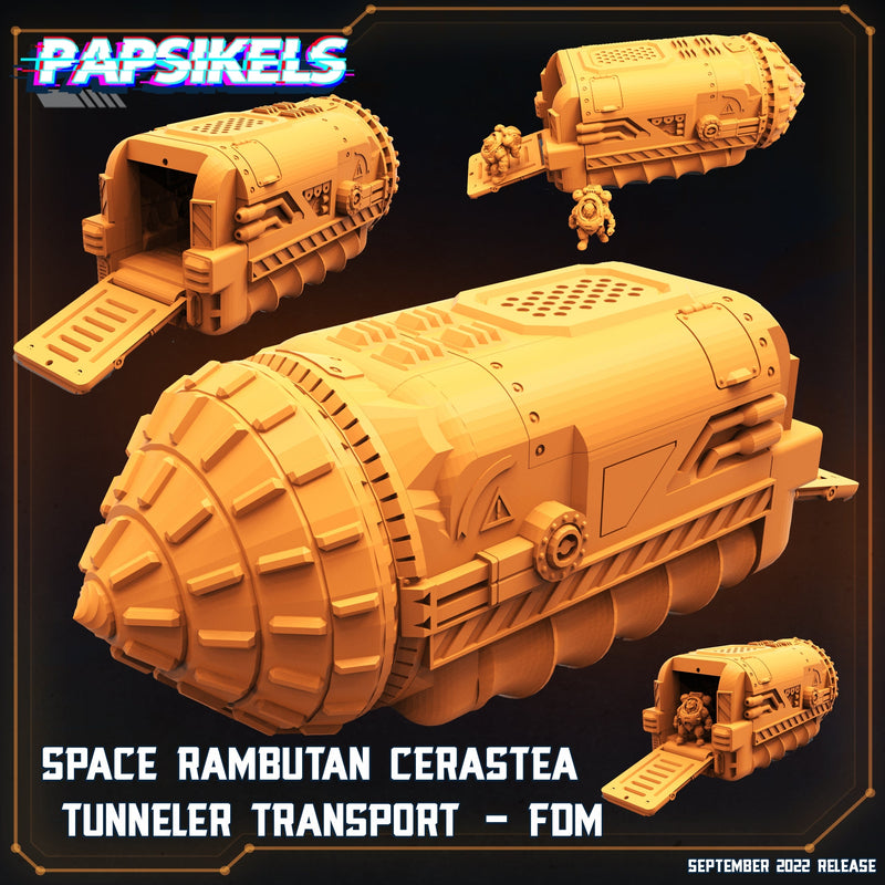 Space Rambutan Tunneler Transport | Alien Wars II | Sci-Fi Miniature | Papsikels TabletopXtra