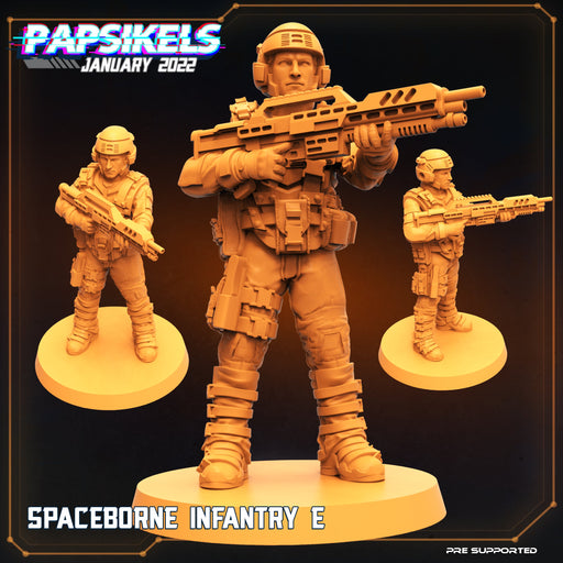 Spaceborne Infantry E | Dropship Troopers II | Sci-Fi Miniature | Papsikels TabletopXtra
