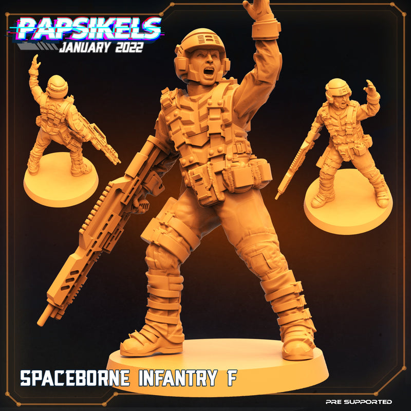 Spaceborne Infantry Miniatures | Dropship Troopers II | Sci-Fi Miniature | Papsikels TabletopXtra