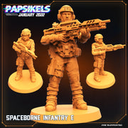 Spaceborne Infantry Miniatures | Dropship Troopers II | Sci-Fi Miniature | Papsikels TabletopXtra