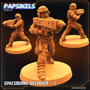 Spacebourne Defender Miniatures | Dropship Troopers III | Sci-Fi Miniature | Papsikels TabletopXtra