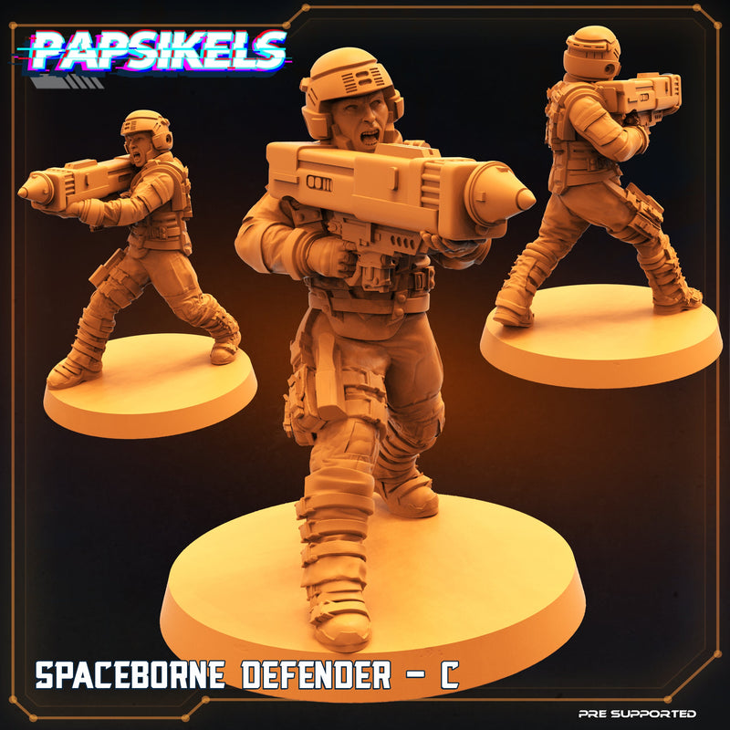 Spacebourne Defender Miniatures | Dropship Troopers III | Sci-Fi Miniature | Papsikels TabletopXtra