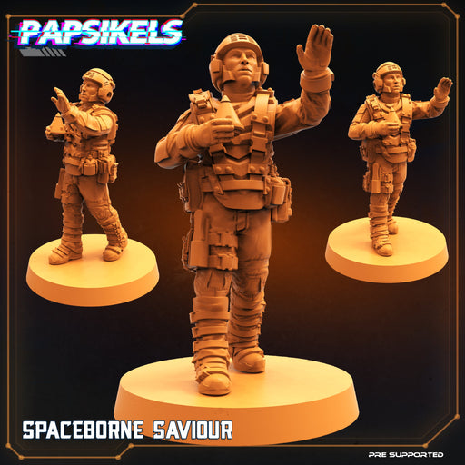 Spacebourne Saviour | Dropship Troopers III | Sci-Fi Miniature | Papsikels TabletopXtra