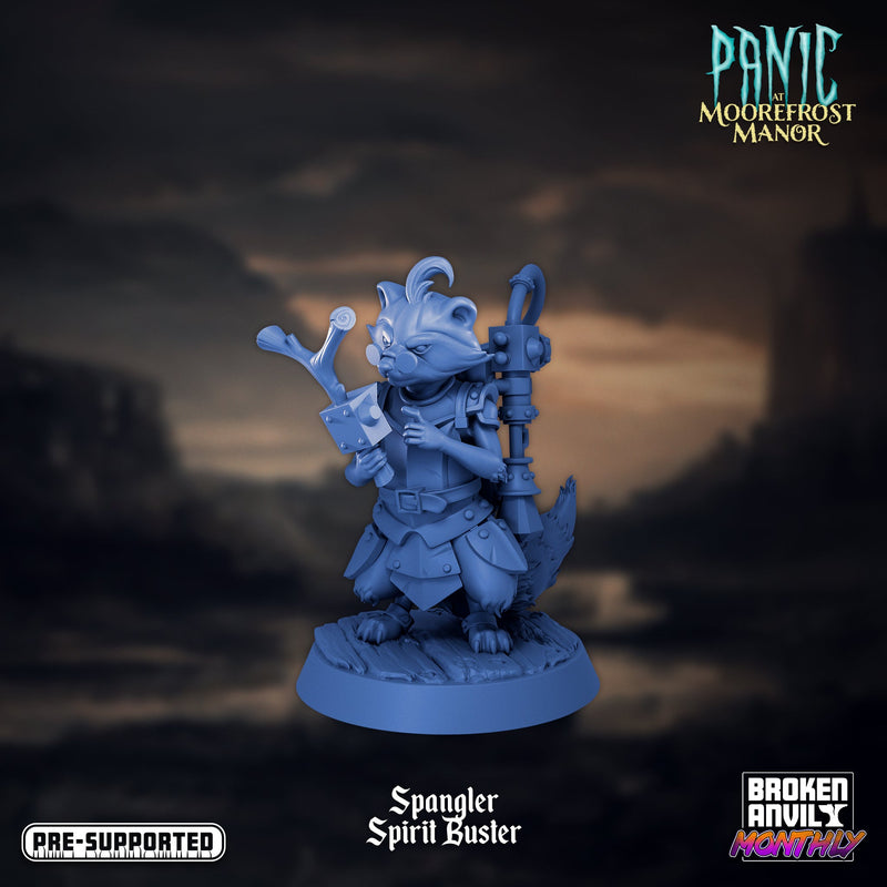 Spangler Spirit Buster | Panic at Moorefrost Manor | Tabletop RPG Miniature TabletopXtra