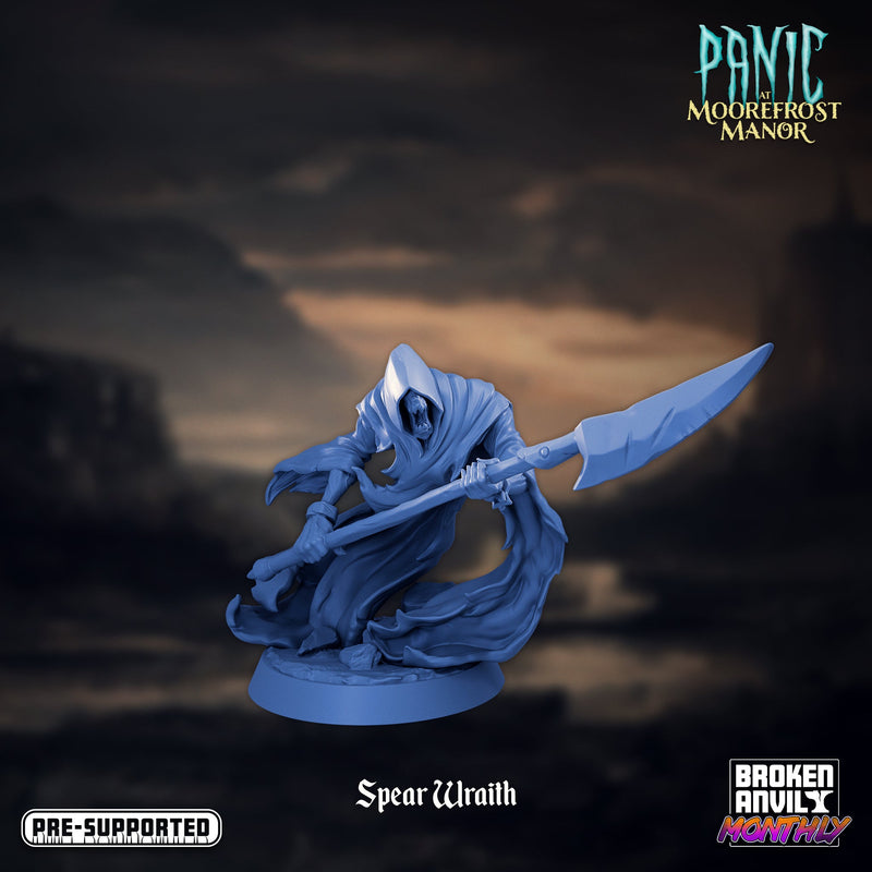 Spear Wraith | Panic at Moorefrost Manor | Tabletop RPG Miniature TabletopXtra