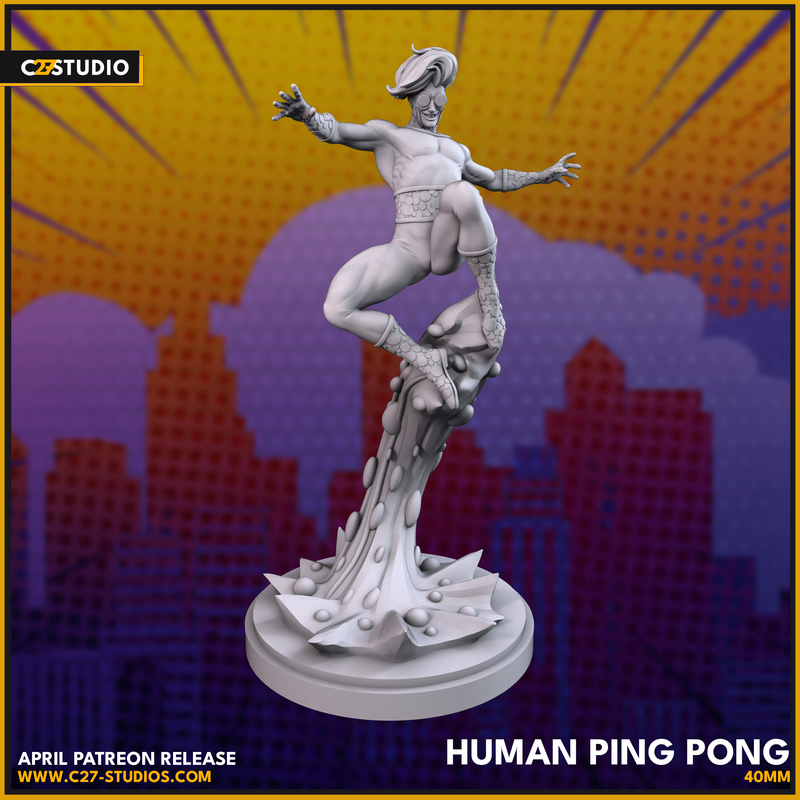 Human Ping Pong | Heroes | Sci-Fi Miniature | C27 Studio