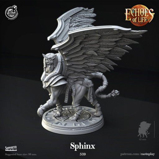 Sphinx | Echoes of Life | Fantasy Miniature | Cast n Play TabletopXtra