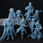 Spooky Vamps Miniatures (Full Set) | Fantasy Miniature | Twin Goddess Miniatures TabletopXtra