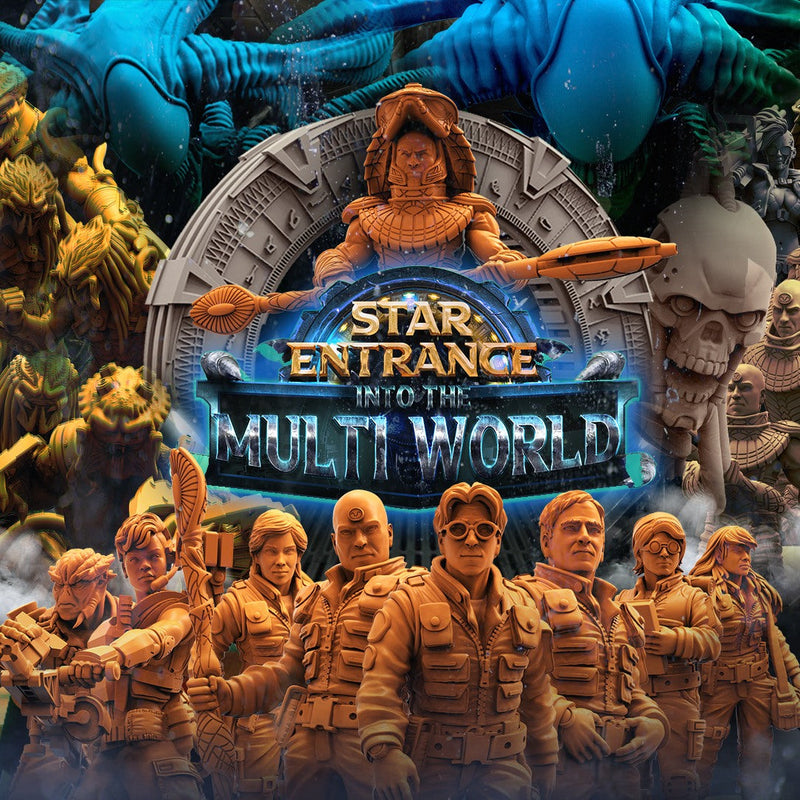Star Entrance Into The Multi World Miniatures (Full Set) | Sci-Fi Miniature | Papsikels TabletopXtra