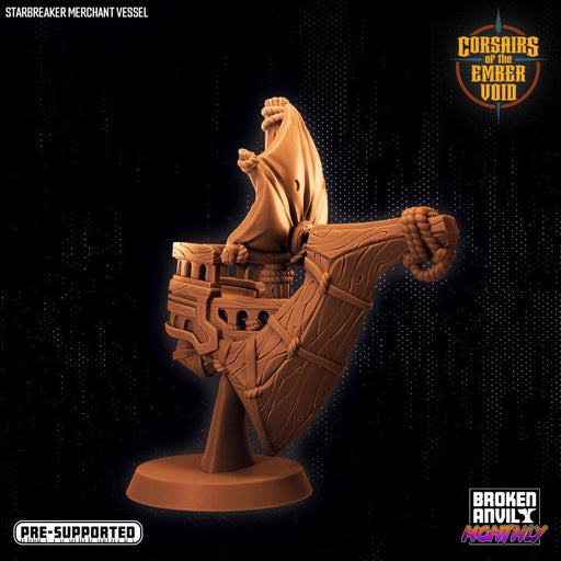 Starbreaker Merchant Vessel | Corsairs of the Ember Void | Tabletop RPG Miniature TabletopXtra