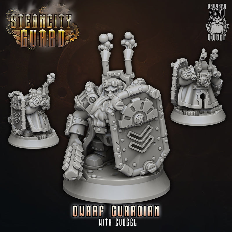 Steam City Guard Part 1 Miniatures (Full Set) | Fantasy Miniature | Drunken Dwarf TabletopXtra