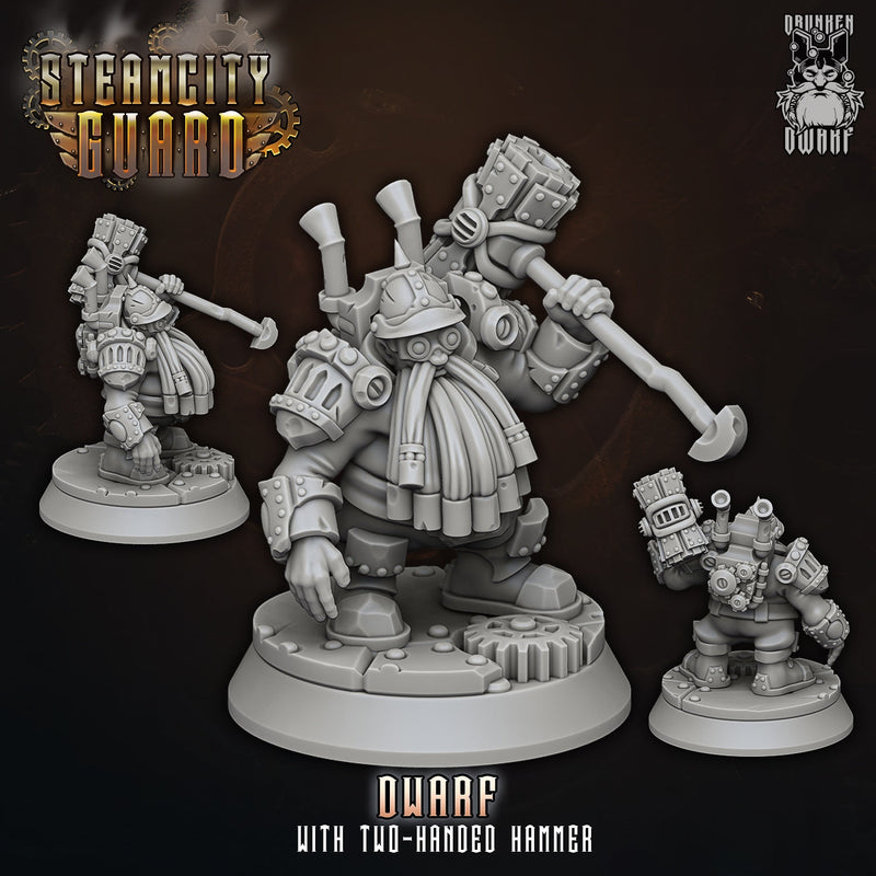 Steam City Guard Part 1 Miniatures (Full Set) | Fantasy Miniature | Drunken Dwarf TabletopXtra