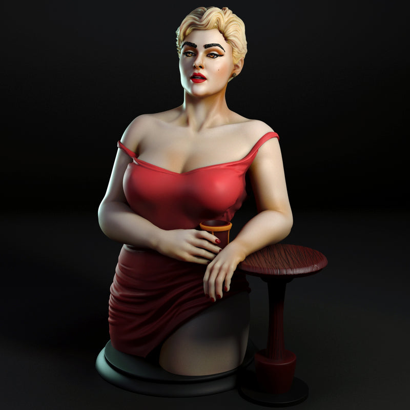 Stefania | Pin-Up Statue Fan Art Miniature Unpainted | Torrida Minis