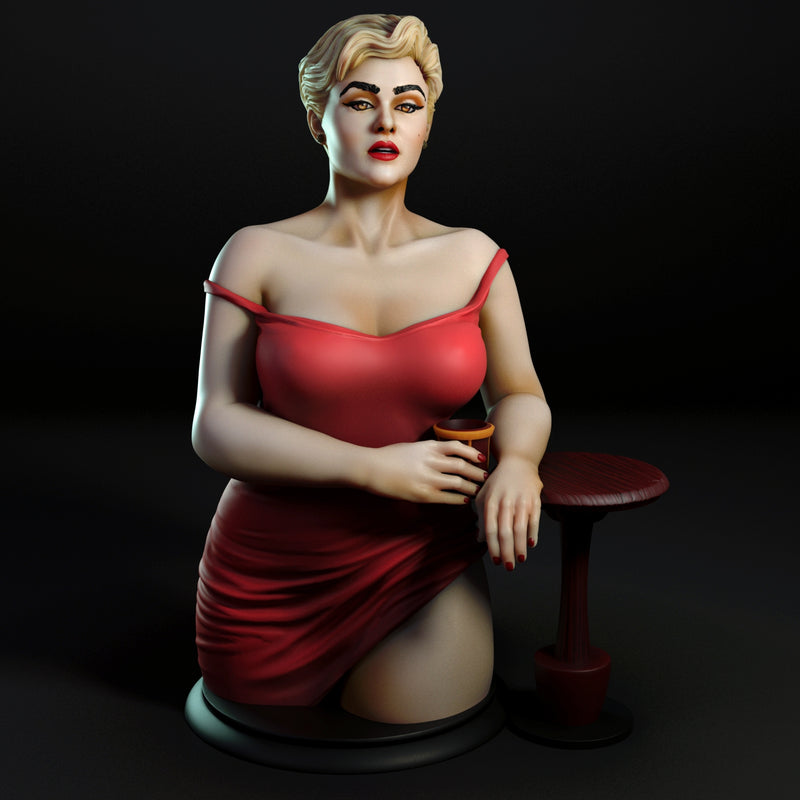 Stefania | Pin-Up Statue Fan Art Miniature Unpainted | Torrida Minis
