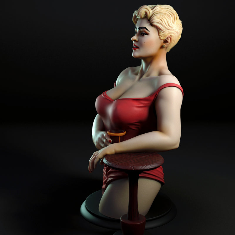 Stefania | Pin-Up Statue Fan Art Miniature Unpainted | Torrida Minis
