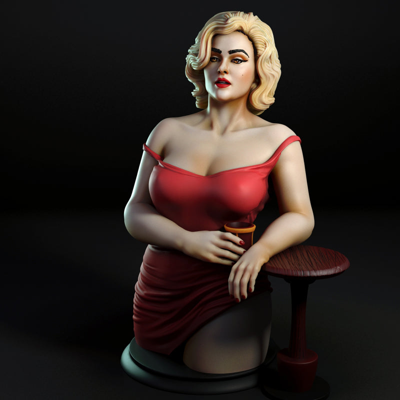Stefania | Pin-Up Statue Fan Art Miniature Unpainted | Torrida Minis