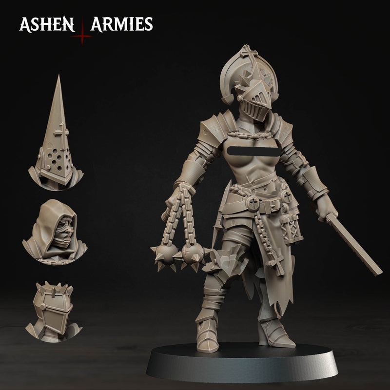 Stigmatic Nun Bleeding Procession Miniatures | Trench Grimdark | Ashen Armies