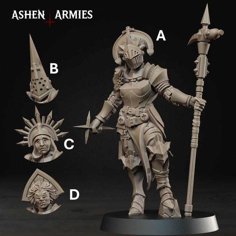 Stigmatic Nun Bleeding Procession Miniatures | Trench Grimdark | Ashen Armies