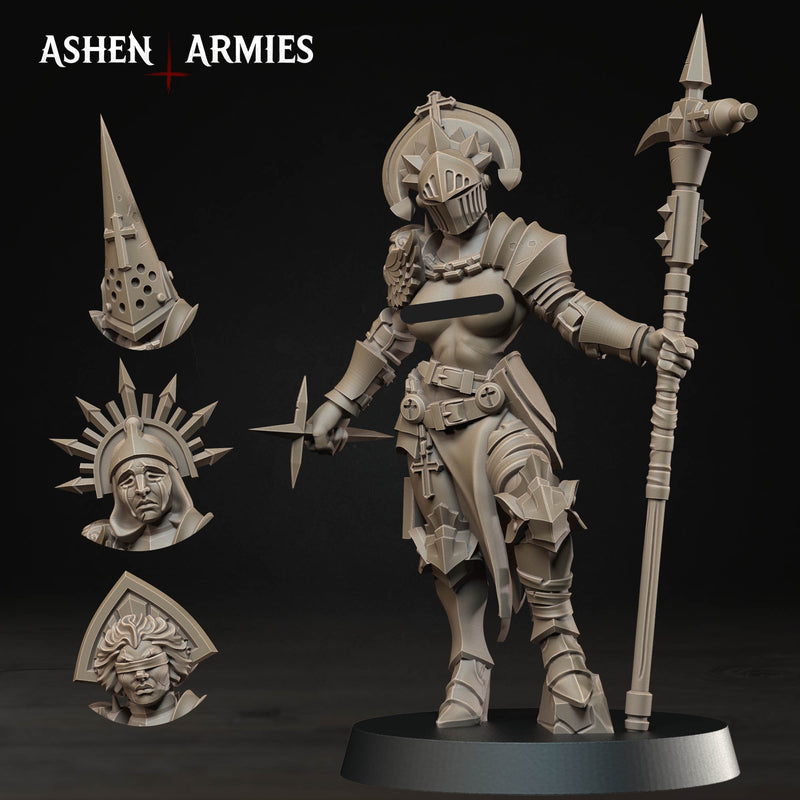 Stigmatic Nun Bleeding Procession Miniatures | Trench Grimdark | Ashen Armies