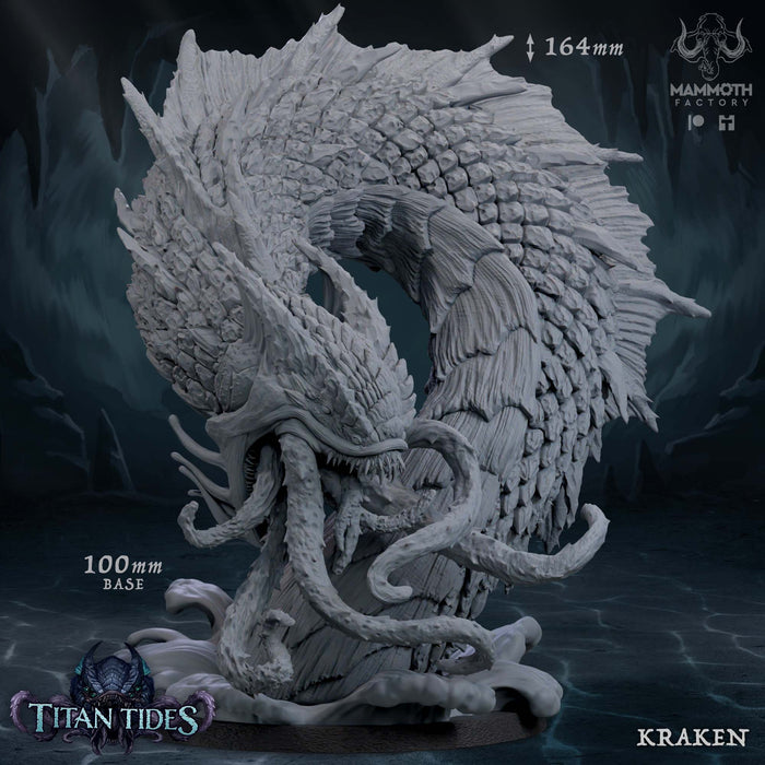Storm Titan Kraken | Titan Tides | Fantasy Tabletop Miniature | Mammoth Factory