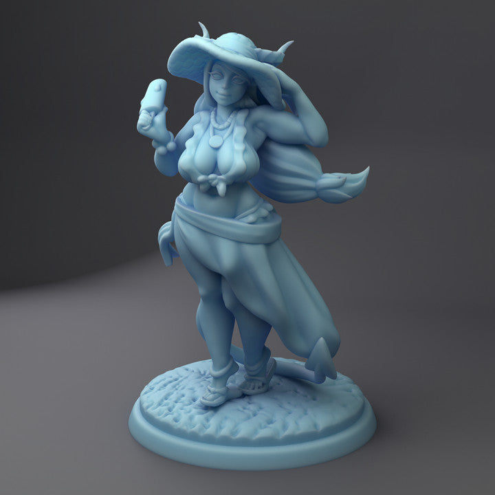 Summertime Succubus (Sarong) | Beach Week | Fantasy Miniature | Twin Goddess Miniatures TabletopXtra