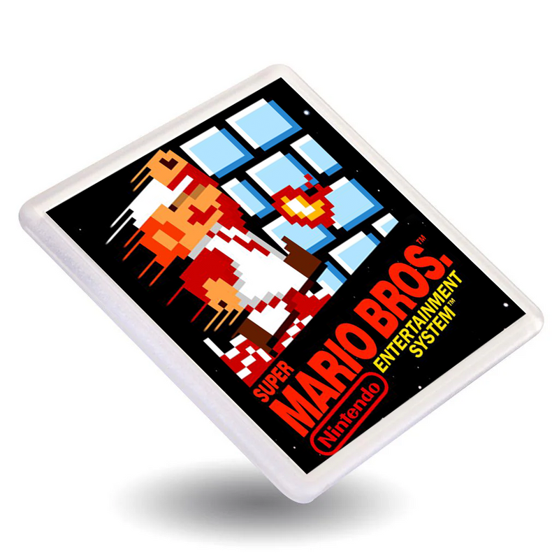 Classic Mario Bros - Retro Gaming Box Art Gift Coasters