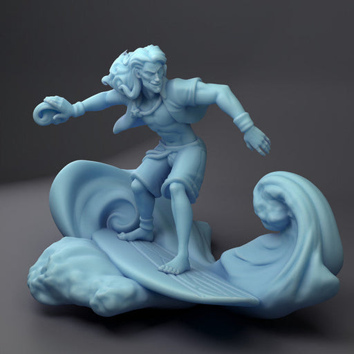 Surfer Wizard | Beach Week | Fantasy Miniature | Twin Goddess Miniatures TabletopXtra