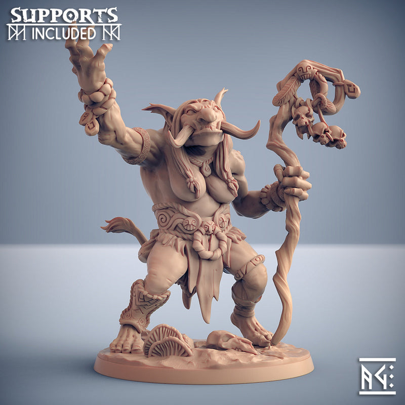 Svartwood Troll Hag B | Svartwood Trolls | Fantasy D&D Miniature | Artisan Guild TabletopXtra