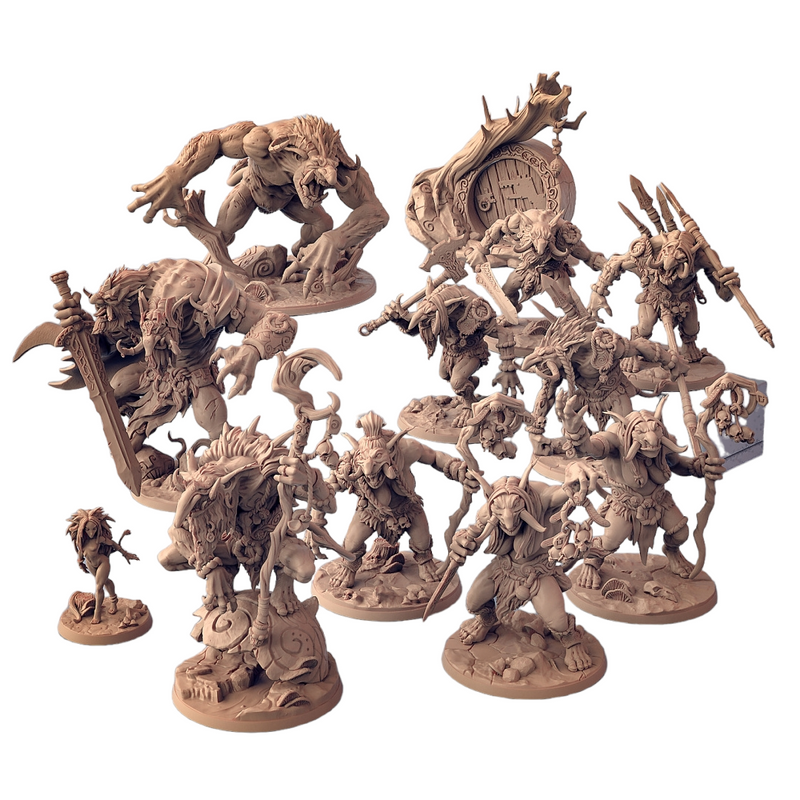 Svartwood Trolls Miniatures (Full Set) | Fantasy D&D Miniature | Artisan Guild | Tabletop Fantasy Minis | Dungeons & Dragons, Pathfinder Compatible | TabletopXtra