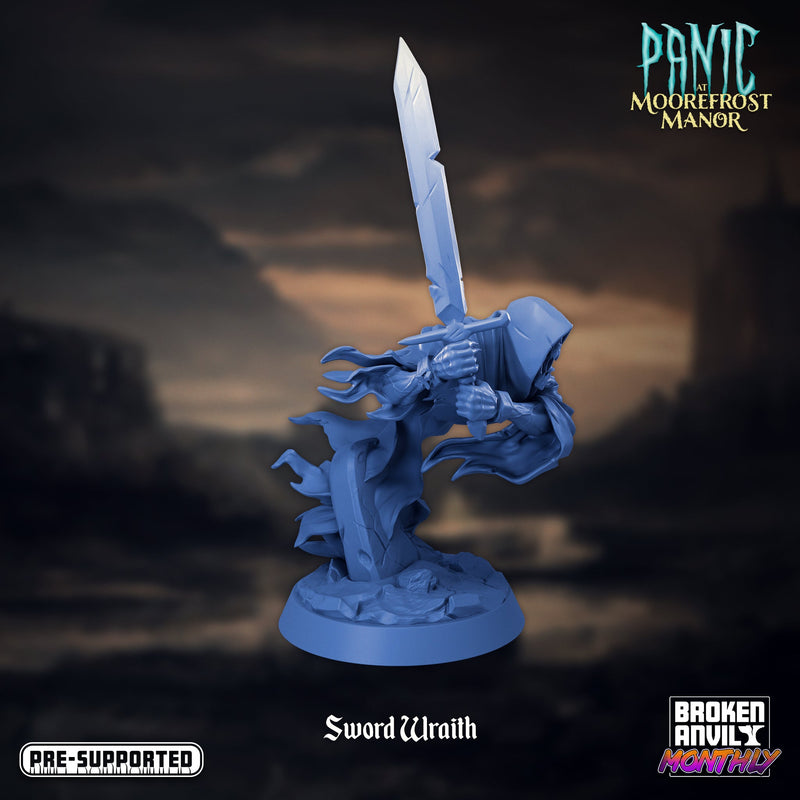 Sword Wraith | Panic at Moorefrost Manor | Tabletop RPG Miniature TabletopXtra
