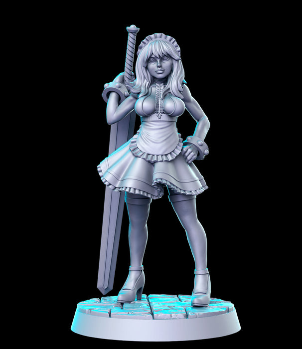 Sword Maiden | Classic JRPG Vol 28 | Fantasy Miniature | RN Estudio