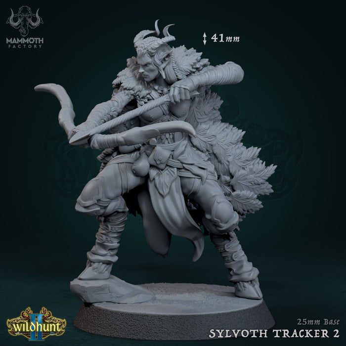 Sylvoth Satyr Tracker Miniatures | Wild Hunt II | Fantasy Tabletop Miniature | Mammoth Factory