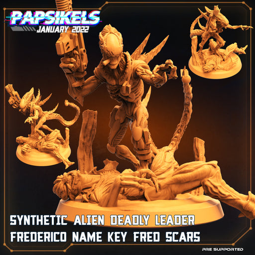 Synthetic Alien Deadly Leader Fred Scars | Sci-Fi Specials | Sci-Fi Miniature | Papsikels TabletopXtra