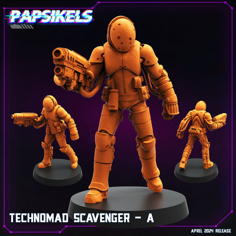 Technomad Scavenger Miniatures | Cyberpunk | Sci-Fi Miniature | Papsikels