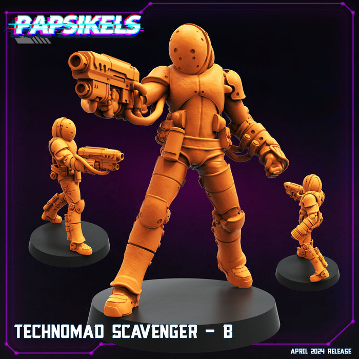 Technomad Scavenger B | Cyberpunk | Sci-Fi Miniature | Papsikels