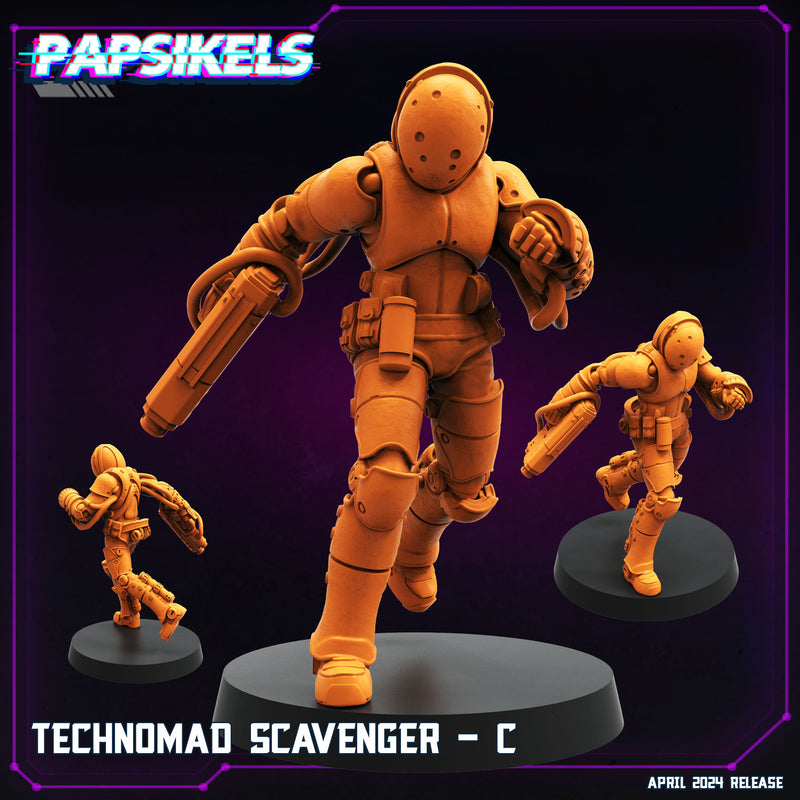 Technomad Scavenger Miniatures | Cyberpunk | Sci-Fi Miniature | Papsikels