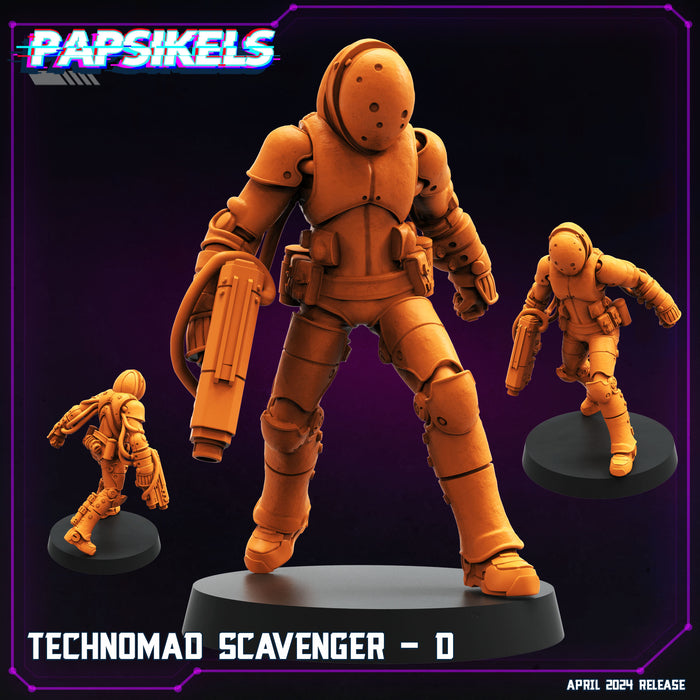 Technomad Scavenger D | Cyberpunk | Sci-Fi Miniature | Papsikels