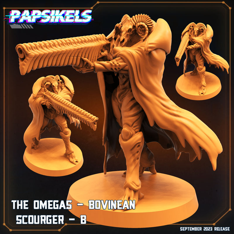 The Omegas Bovinean Scourger Miniatures | Xeno Wars Genesis | Sci-Fi Miniature | Papsikels